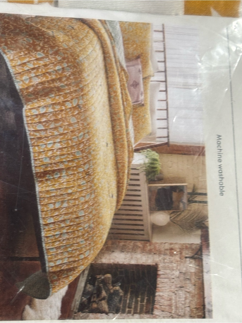 Threshold Mustard Quilted Bedspread